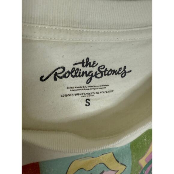 Rolling Stones Pop Art Tongue Logo Sweatshirt Size Small - Picture 3 of 4